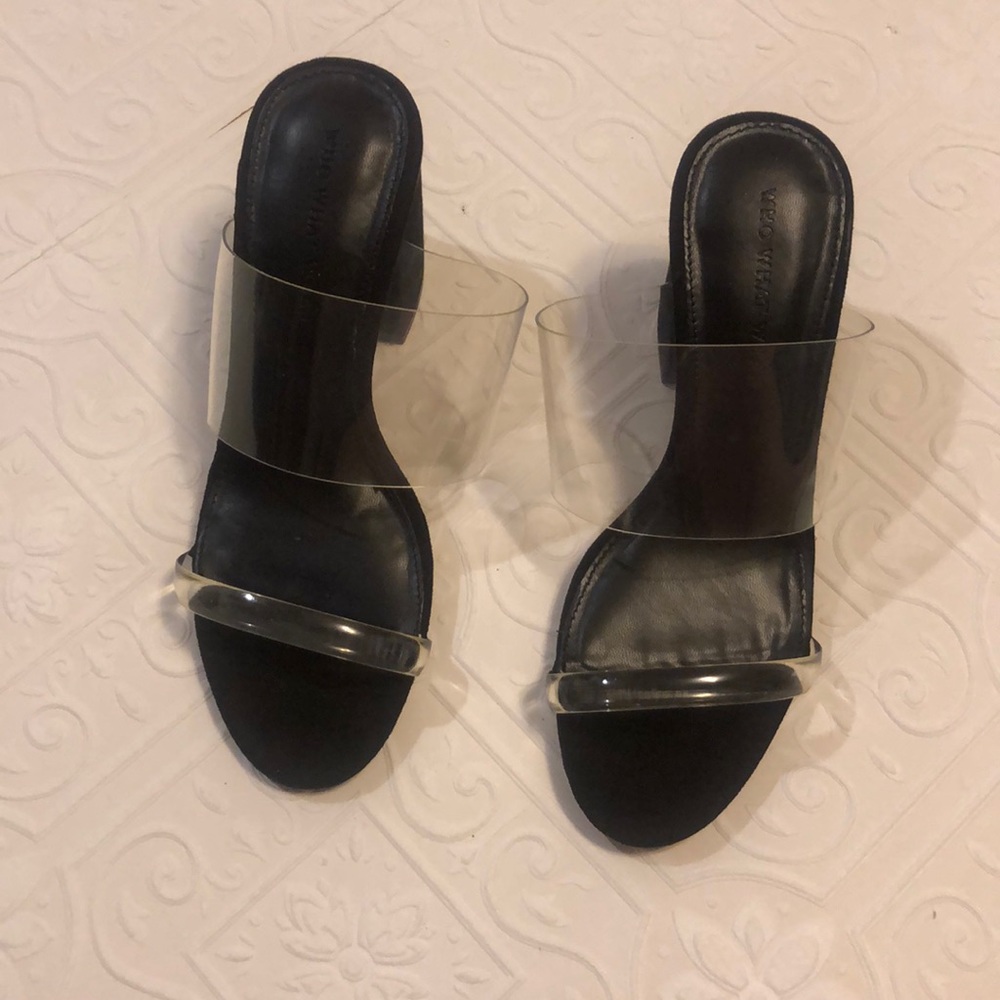 Clear Strap Heels - NWOT